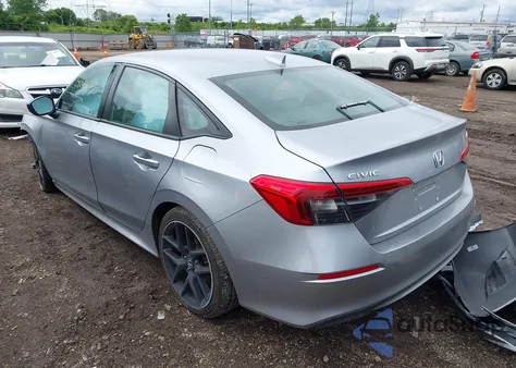 2022 Honda Civic Sport из США, поврежденный, VIN 2HGFE2F56NH567702